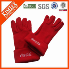 Hot selling cheap custom winter polar fleece gloves